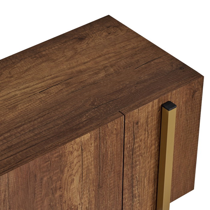 Nordure Nexus Mueble para TV Nogal Barok Dorado